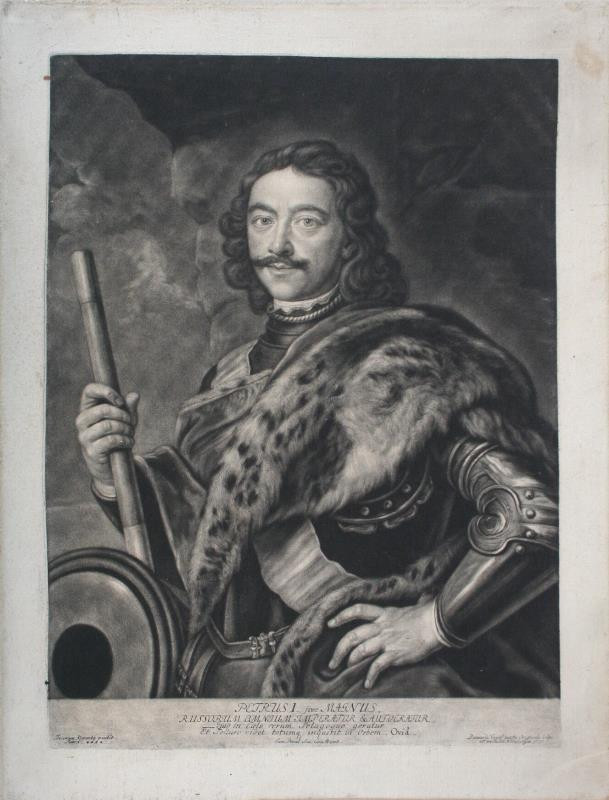 Bernhard Vogel - Portrét Petra I. Velikého