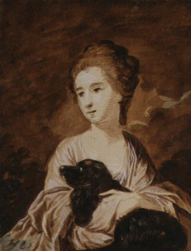 Joshua Reynolds - Podobizna dámy se psem