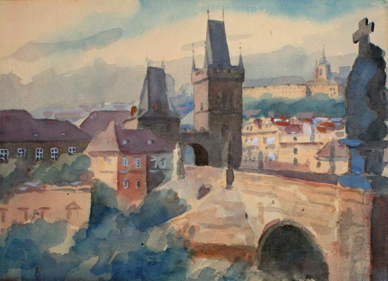 Ota Grumlík - Karlův most v Praze