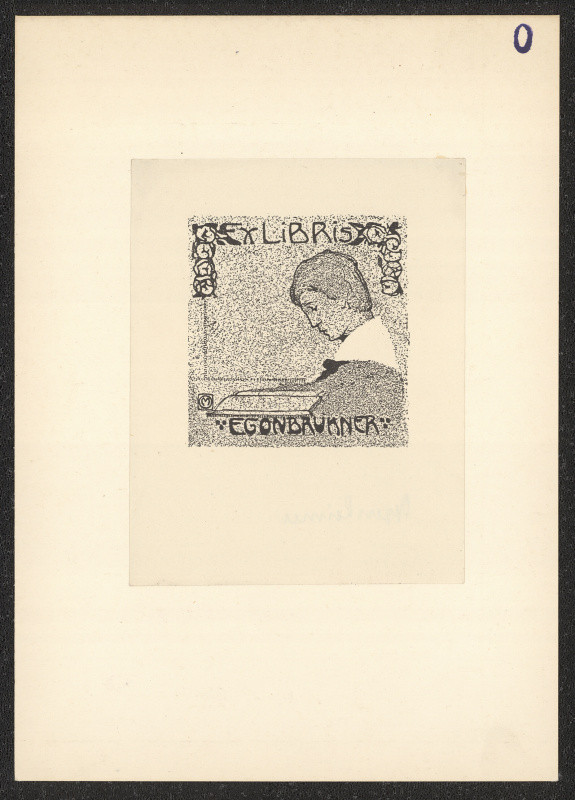 V. Oppenheimer - Ex libris Egon Brukner