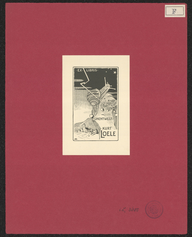 A. Fiedler - Exlibris Loeve Kurt