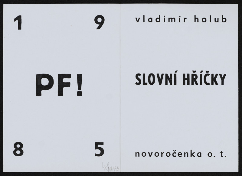Vladimír Holub - Slovní hříčky - PF 1985