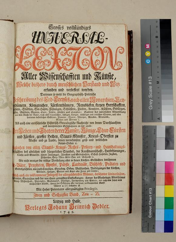 neurčený autor, Heinrich Johann Zedler - Grosses vollständiges Universal Lexikon. Zwey und Sechszigster Band