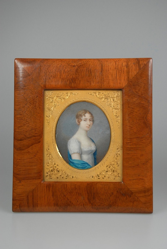 Carl Joseph Alois Agricola (?) - miniatura - podobizna ženy