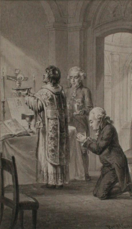 Sigmund Ferdinand von Perger - Mše (Ludvík XVI. příjímá hostii)
