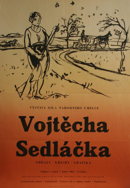 neurčený autor - Výstava Vojtěcha Sedláčka, Východočes. galerie v Pardubicích