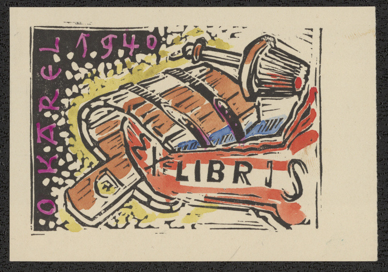 Oldřich Karel - Ex Libris O. Karel 1940