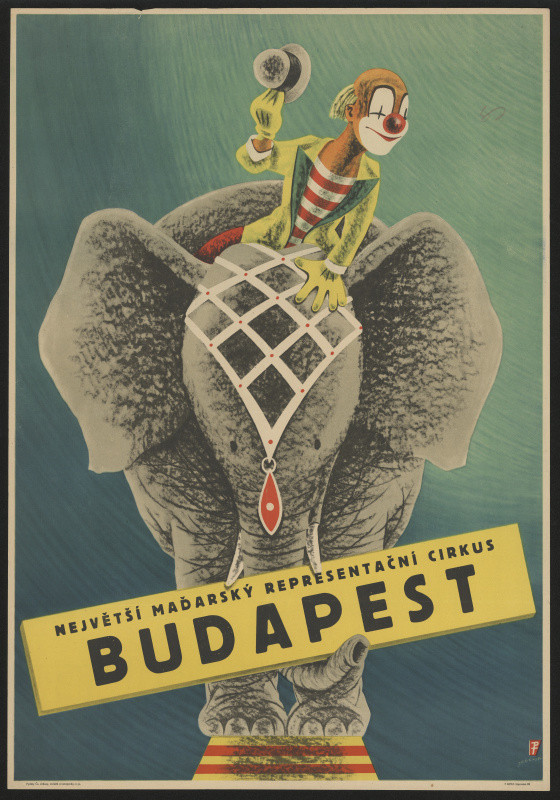 Jan Blahoslav Jebenof vl.jm. Novotný - Maďarský cirkus Budapest