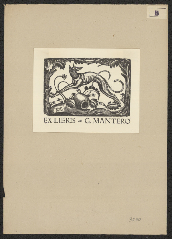 Armando Baldinelli - Exlibris G. Mantero