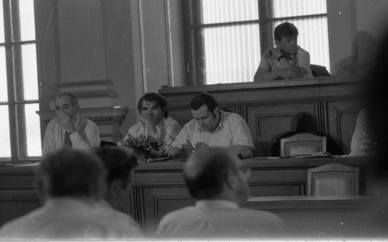 Dagmar Hochová - V jednacím sále České národní rady, léto 1991