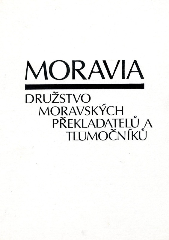Jan Rajlich st. - Moravia družstvo moravských překladatelů a tlumočníků