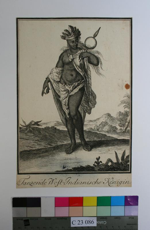 Caspar Luyken - Tauzende  West  -  Indianische  Königin