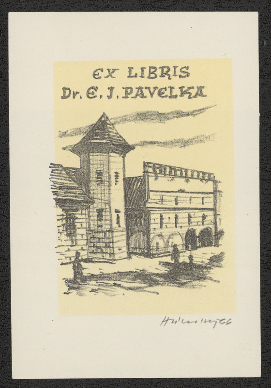 Stanislav Hlinovský - Ex libris Dr. E. J. Pavelka