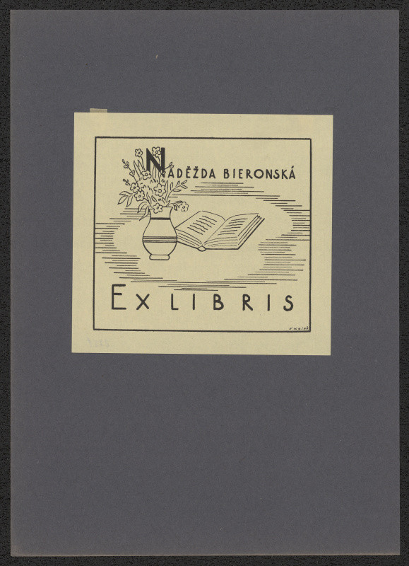 V. Kosař - Ex libris Naděžda Bieronská