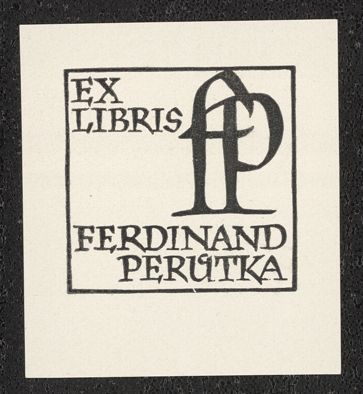 Oldřich Menhart - Ex libris Ferdinand Perůtka