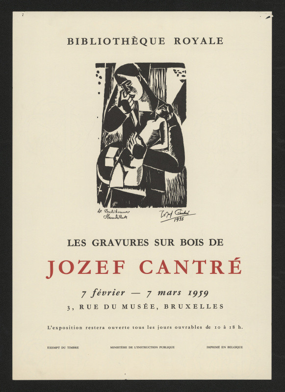 neznámý - dřevořezby Josefa Eantré, Bibliothéque royale