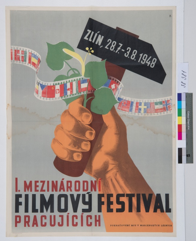 signatura OK - 1. Mezinárodní filmový festival pracujících Zlín, 28. 7.-3. 8. 1948