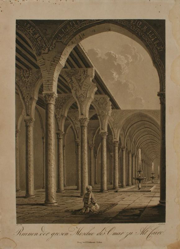 Georg (Jiří) Döbler - Ruinen der grossen Mosche des Omar zu Alt Cairo (pohledy z Orientu)