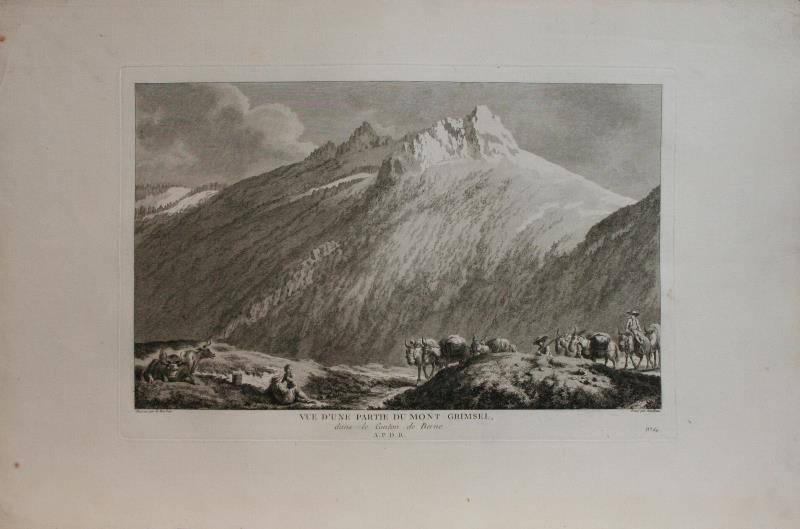 Jean Dambrun - Vue d'une partie du Mont Grimsel, ...