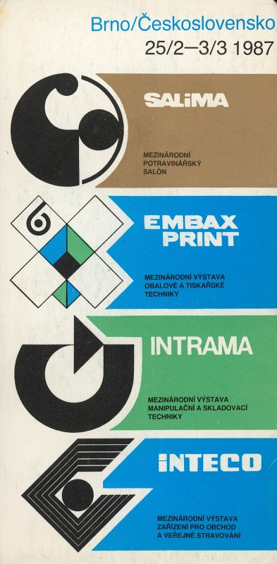 Jan Rajlich st. - SALIMA..Embax Print. INTRAMA. INTECO 25.2.-3.3.1987 Brno Československo