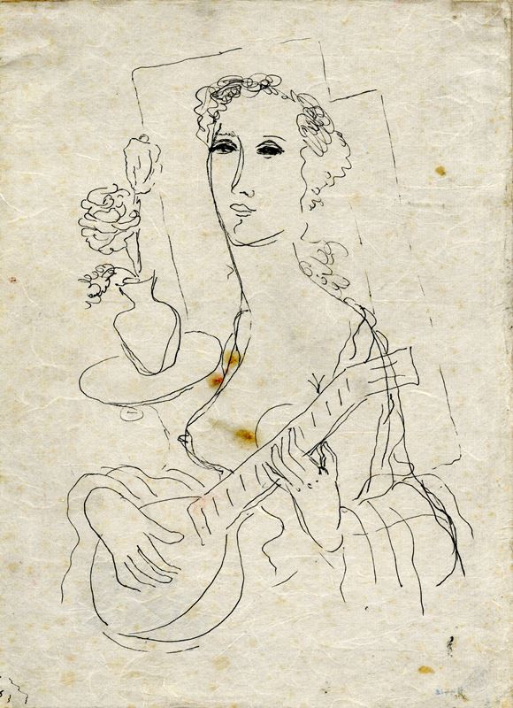 František Kaláb - Žena s kytarou