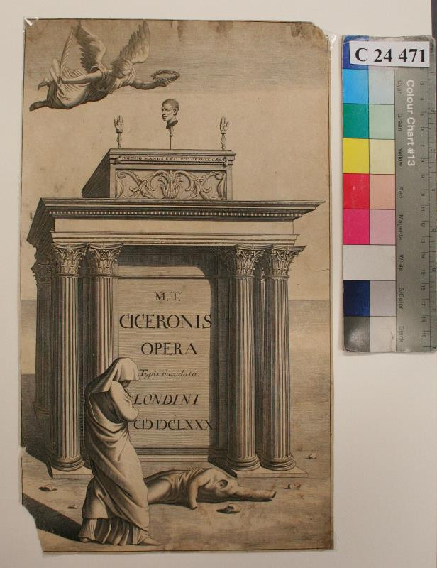 neurčený autor - Titulní  list :  M. T.  Ciceronis  opera, 1680