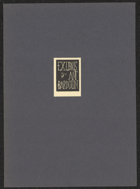Antonín Bardoun - Exlibris Ant. Bardoun