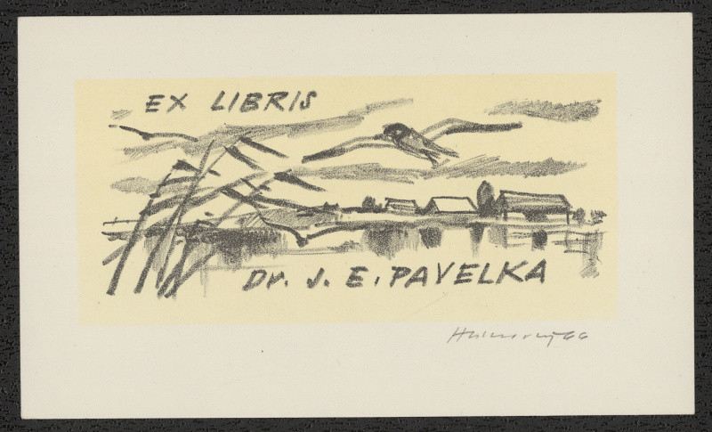 Stanislav Hlinovský - Ex libris Dr. J. E. Pavelka