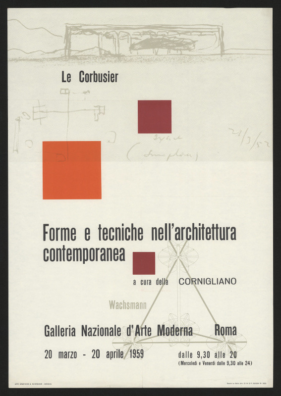 neznámý - Forme e techniche nell' architetture contemporanea, Galeria Nazionale d' Arte Moderna, Řím