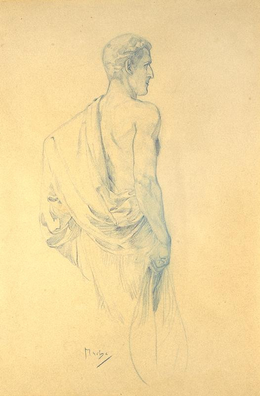 Alfons Mucha - Muž v tóze