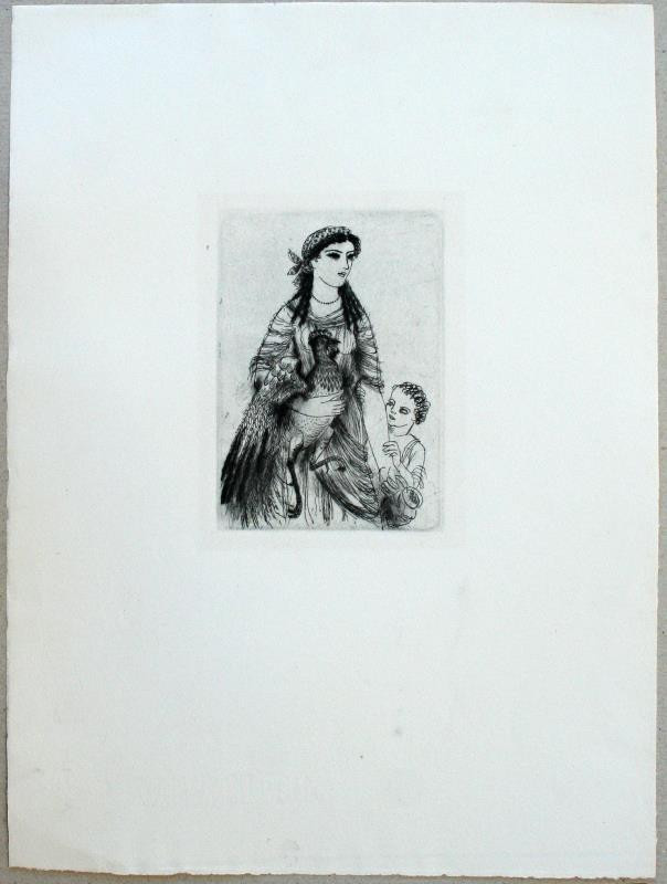 Antonín Procházka - Žena s kohoutem