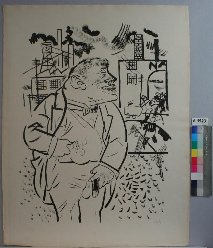 George Grosz - Cyklus Die Räuber: list I