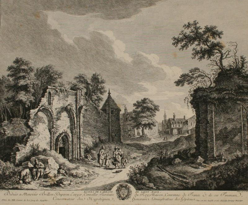 Franz Edmund Weirotter - Ruines de l´abbaye de Saint Maur