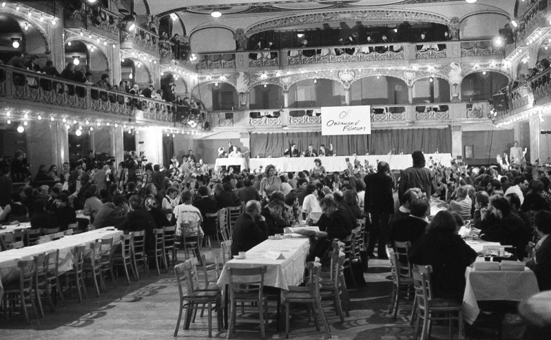 Dagmar Hochová - Republikový sněm Občanského fóra v pražské Lucerně, 23. a 24. 2. 1991