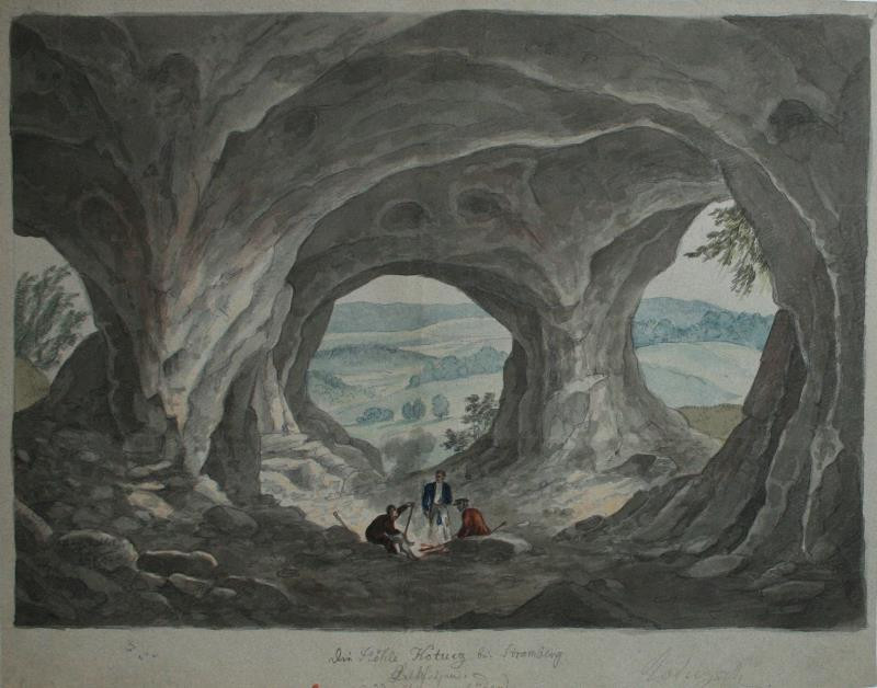 František (Franz) Richter - Jeskyně Kotouč u Štramberka
