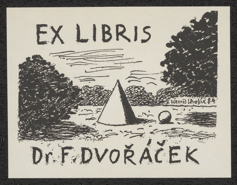 Kamil Lhoták - Ex libris Dr. F. Dvořáček