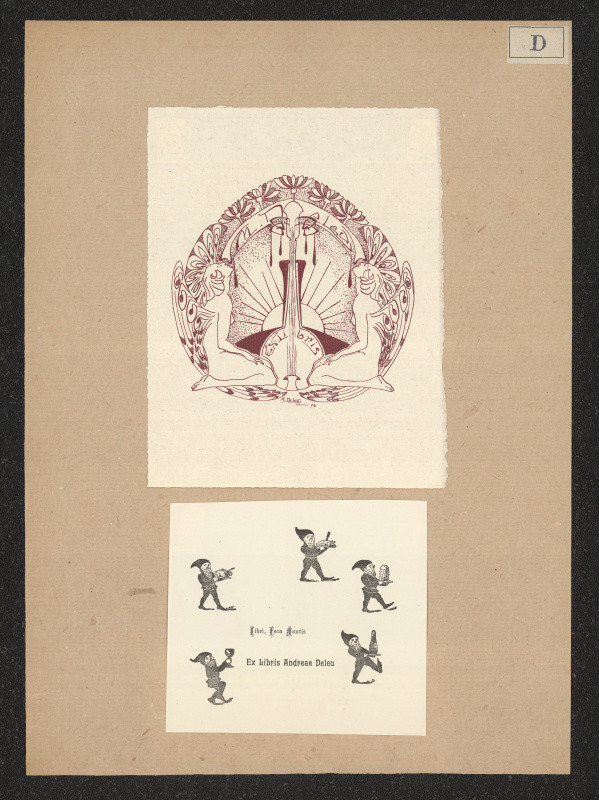 M. Delev (?) - Exlibris M. Delev (?)