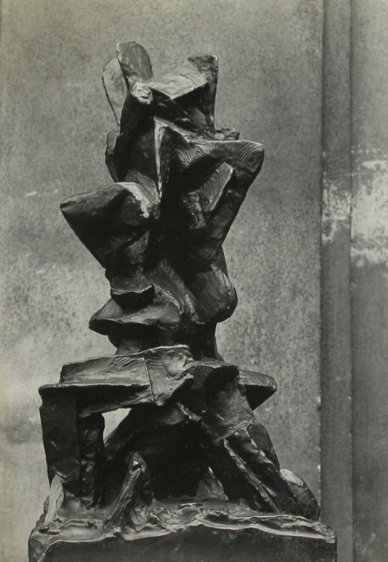 Jan Svoboda - Bez názvu (Milenci, Objímající se postavy, Otto Gutfreund), z cyklu Pojednání o plastice / Untitled, from the Essays on Sculpture cycle