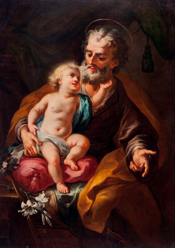 Martino Altomonte - Sv. Josef s Ježíškem