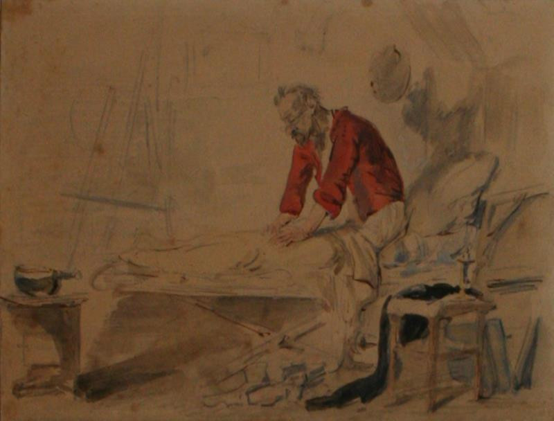 Pierre Andrieux - Autoportrét v aterliéru