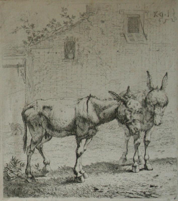 Karel Dujardin - Dva osli
