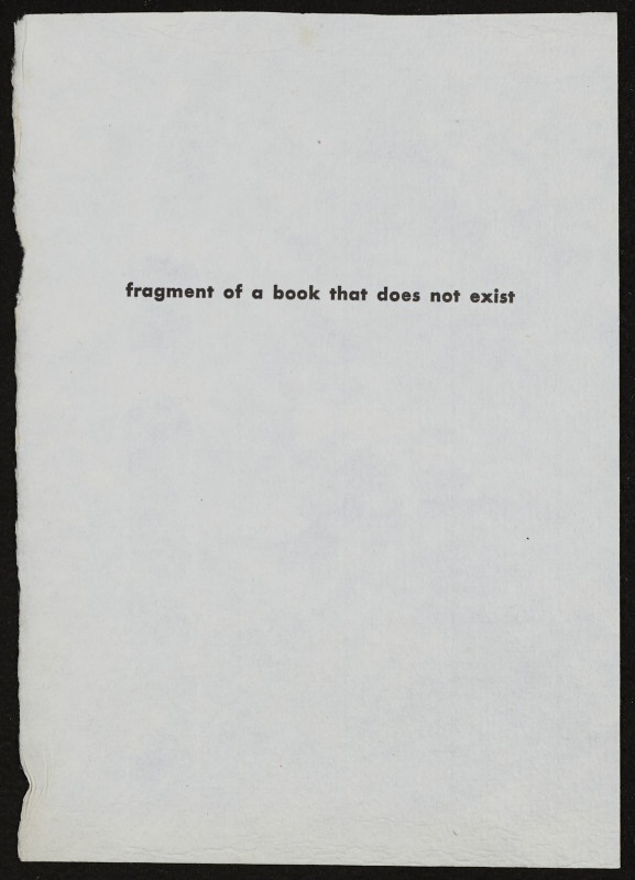 Jiří Valoch - fragment of the book that does not exist