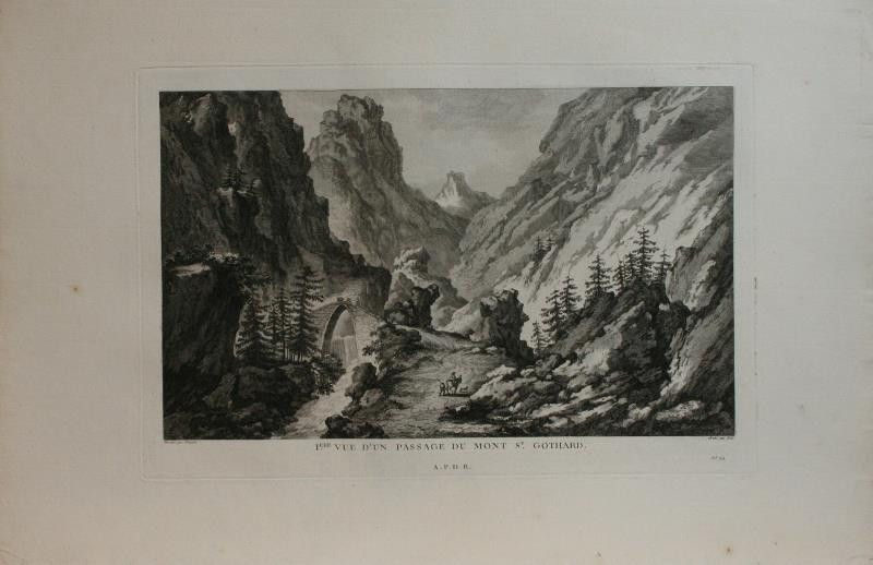 François-Dénis Née - Iere vue d'un passage du Mont St. Gothard