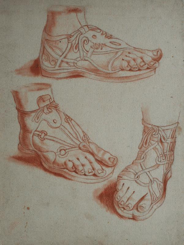 M. Schrottenberg (?) - Studie antického sandálu