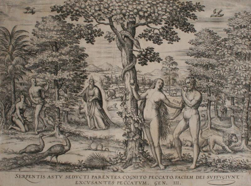 Pieter van der Borcht - Serpentis astu seducti parentes