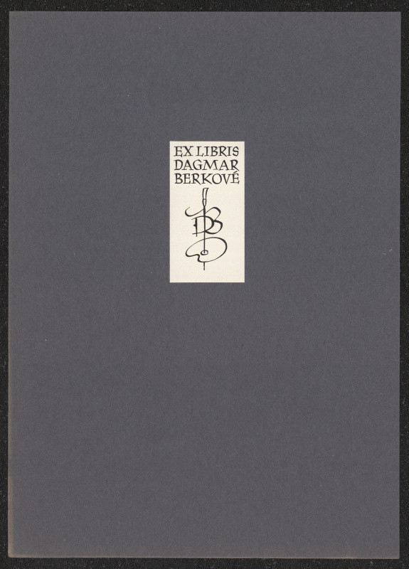 Oldřich Menhart - Ex libris Dagmar Berková