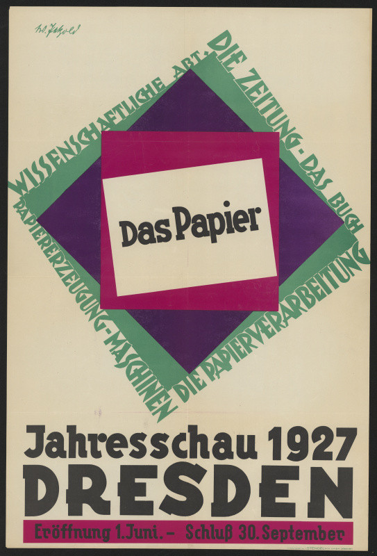 Willy Petzold - Das Papier Jahresschau Dresden 1927