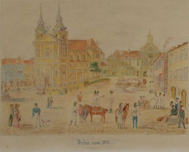 neznámý - Brünn anno 1800 - Dominikánské náměstí