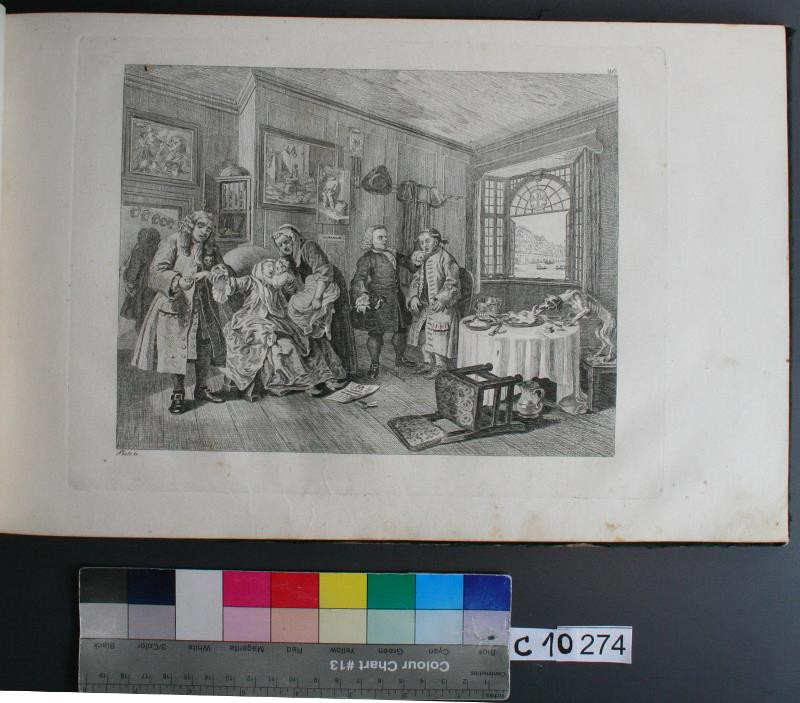 William Hogarth - Marriage a la Mode 6. Plate. in Hogarths Kupferstiche