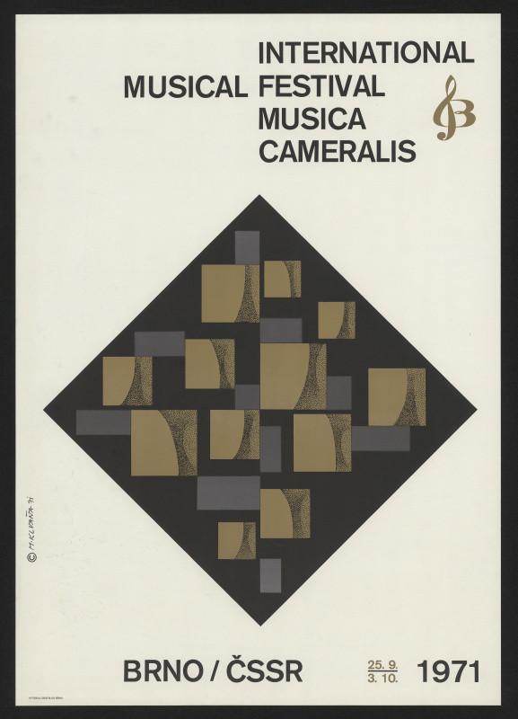Milan Klvaňa - International Musical Festival Musica Cameralis Brno / ČSSR 1971
